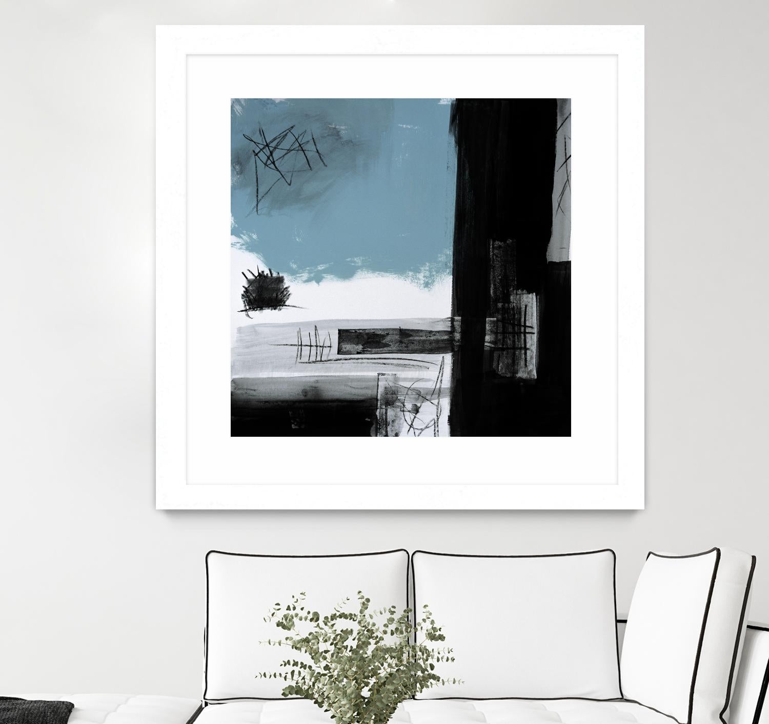 Sandstone E by Franka Palek on GIANT ART - black abstract