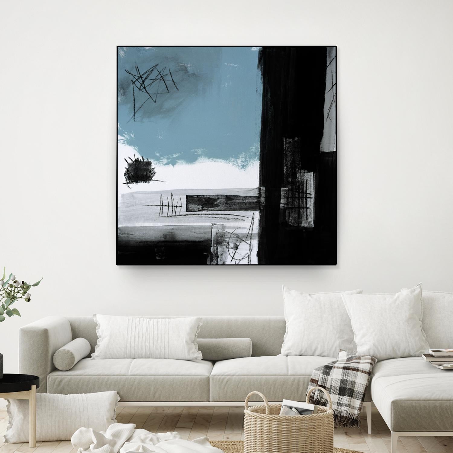 Sandstone E by Franka Palek on GIANT ART - black abstract