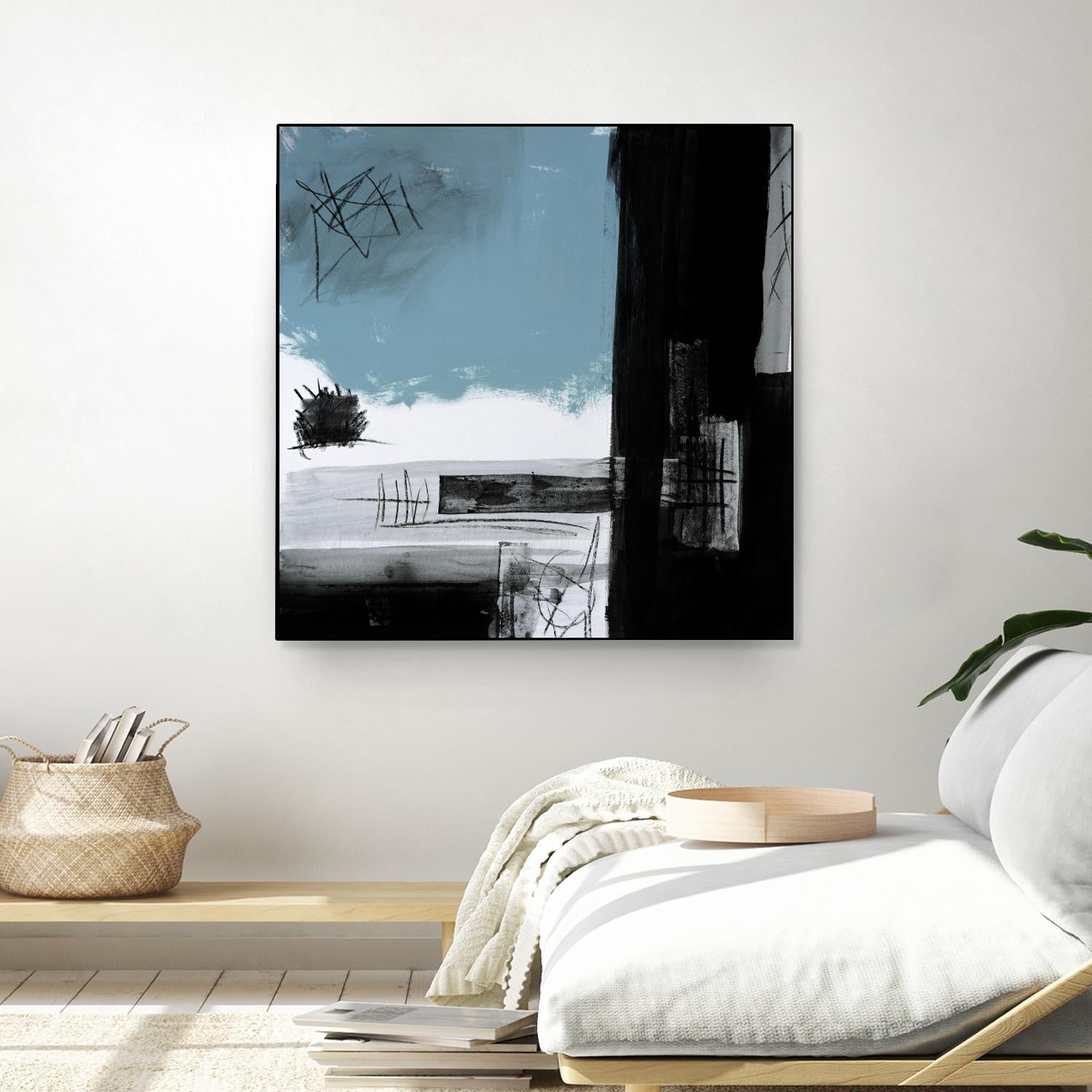 Sandstone E by Franka Palek on GIANT ART - black abstract