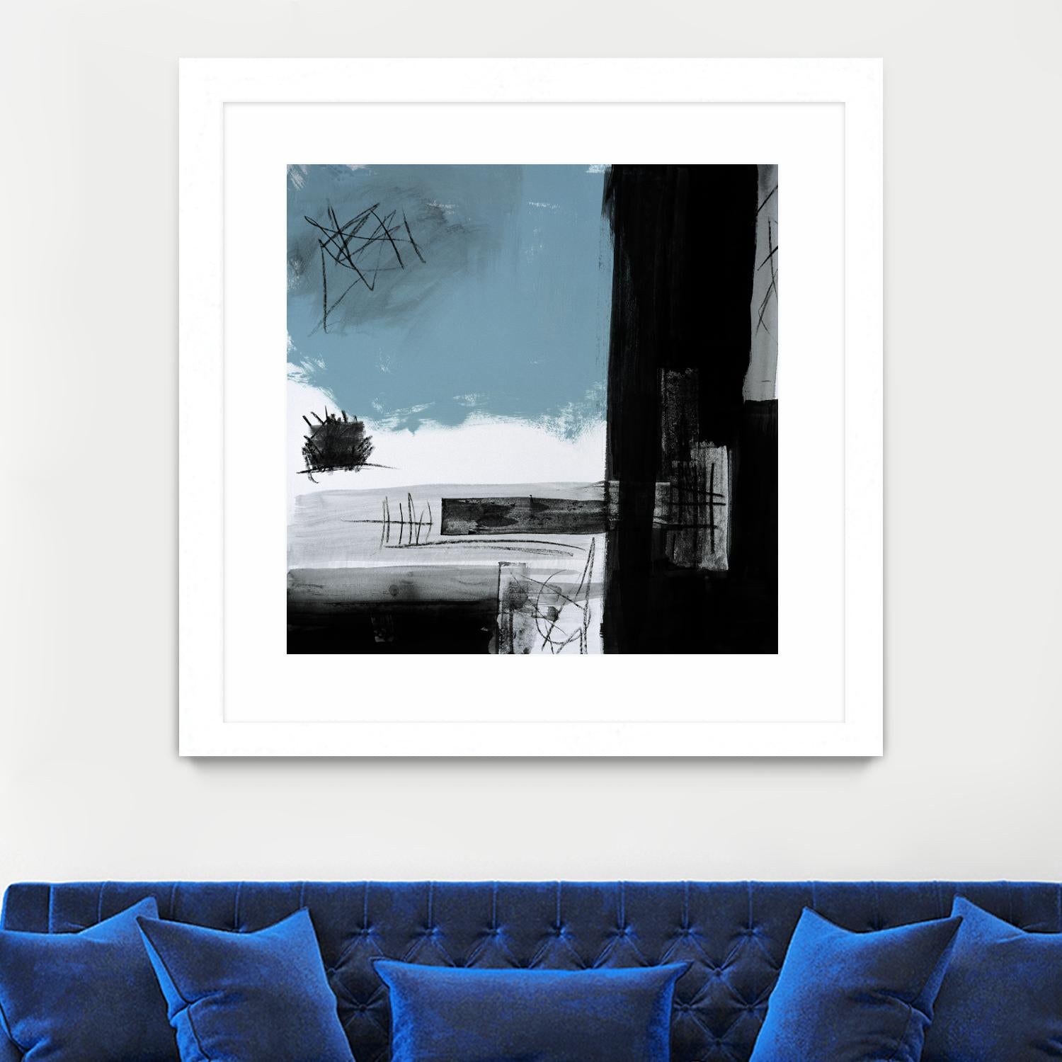 Sandstone E by Franka Palek on GIANT ART - black abstract