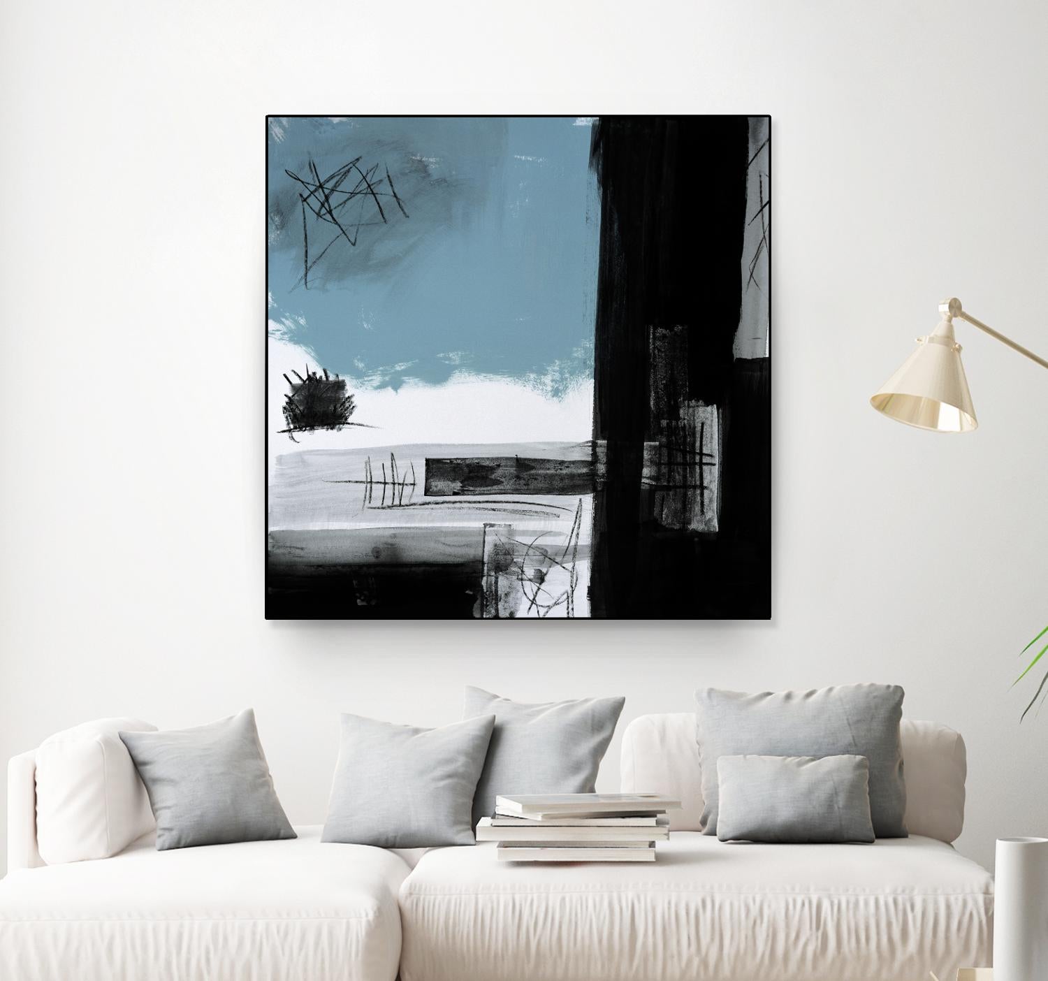 Sandstone E by Franka Palek on GIANT ART - black abstract