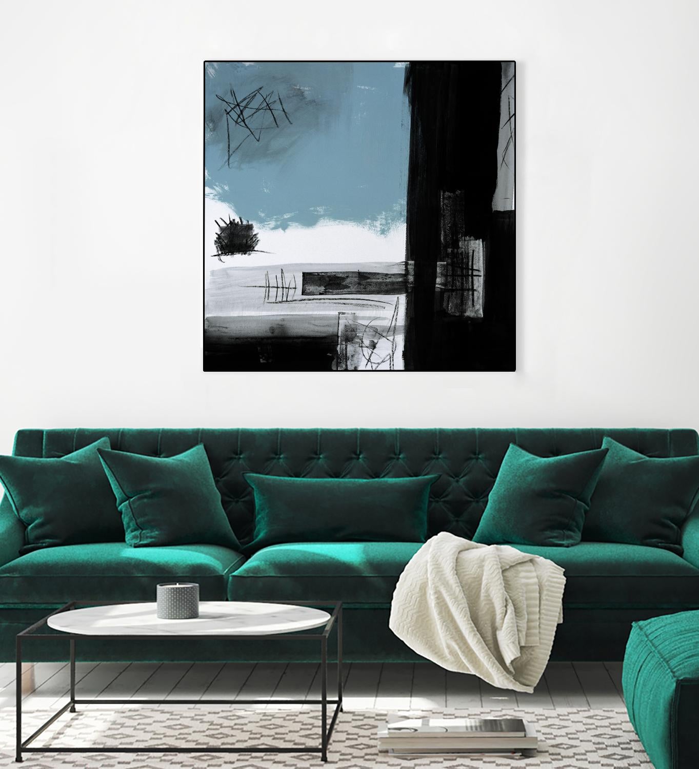 Sandstone E by Franka Palek on GIANT ART - black abstract