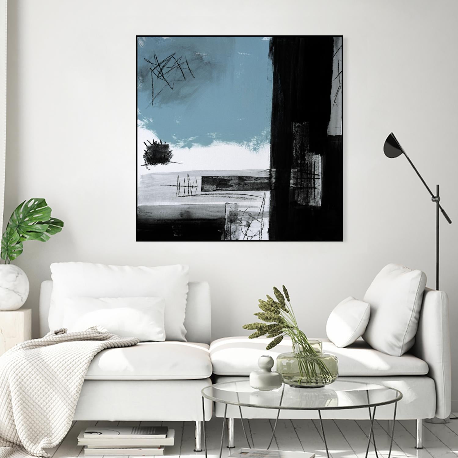 Sandstone E by Franka Palek on GIANT ART - black abstract