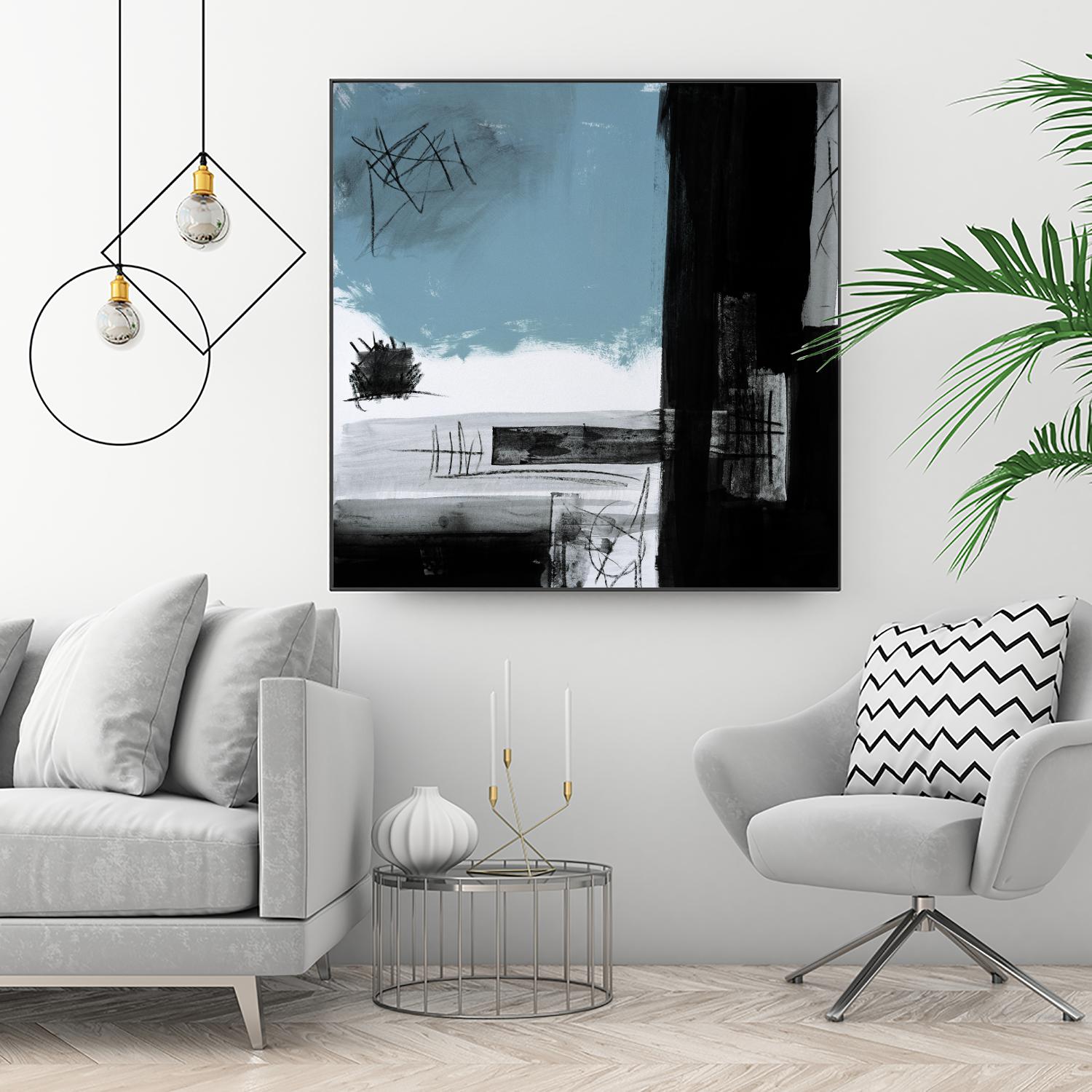 Sandstone E by Franka Palek on GIANT ART - black abstract