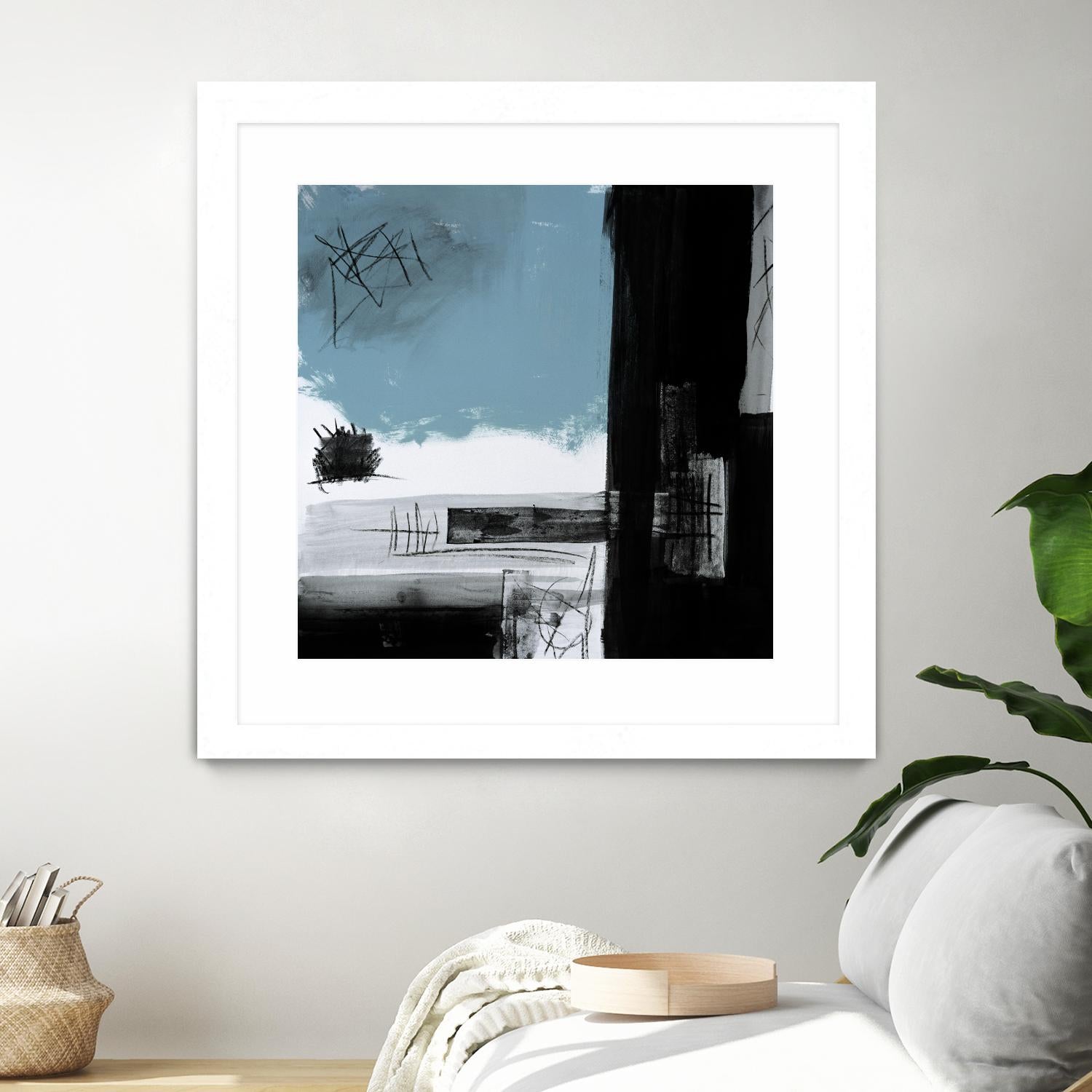 Sandstone E by Franka Palek on GIANT ART - black abstract