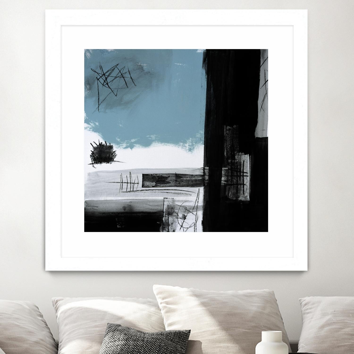 Sandstone E by Franka Palek on GIANT ART - black abstract