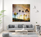Sunset on the Pier A by GI ArtLab on GIANT ART - yellow tropical