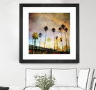 Sunset on the Pier A by GI ArtLab on GIANT ART - yellow tropical