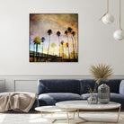 Sunset on the Pier A by GI ArtLab on GIANT ART - yellow tropical