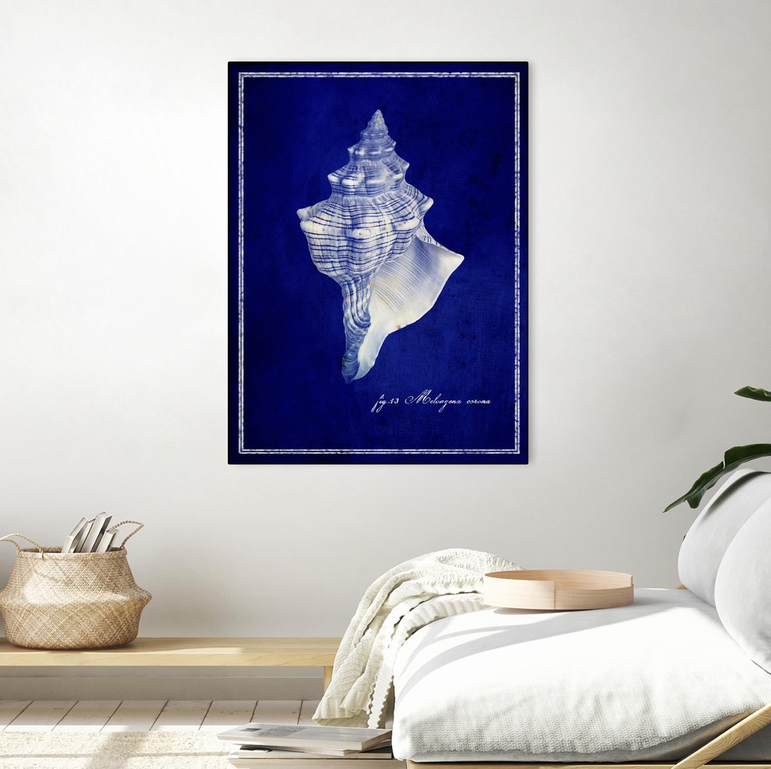Conch Shell by GI ArtLab on GIANT ART - blue nautical