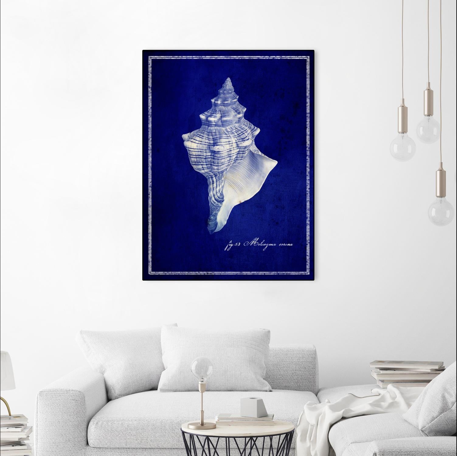 Conch Shell by GI ArtLab on GIANT ART - blue nautical
