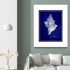 Conch Shell by GI ArtLab on GIANT ART - blue nautical
