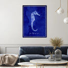 Seahorse by GI ArtLab on GIANT ART - blue nautical