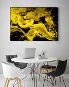 Yellow Smoke by GI ArtLab on GIANT ART - yellow abstract smoke
