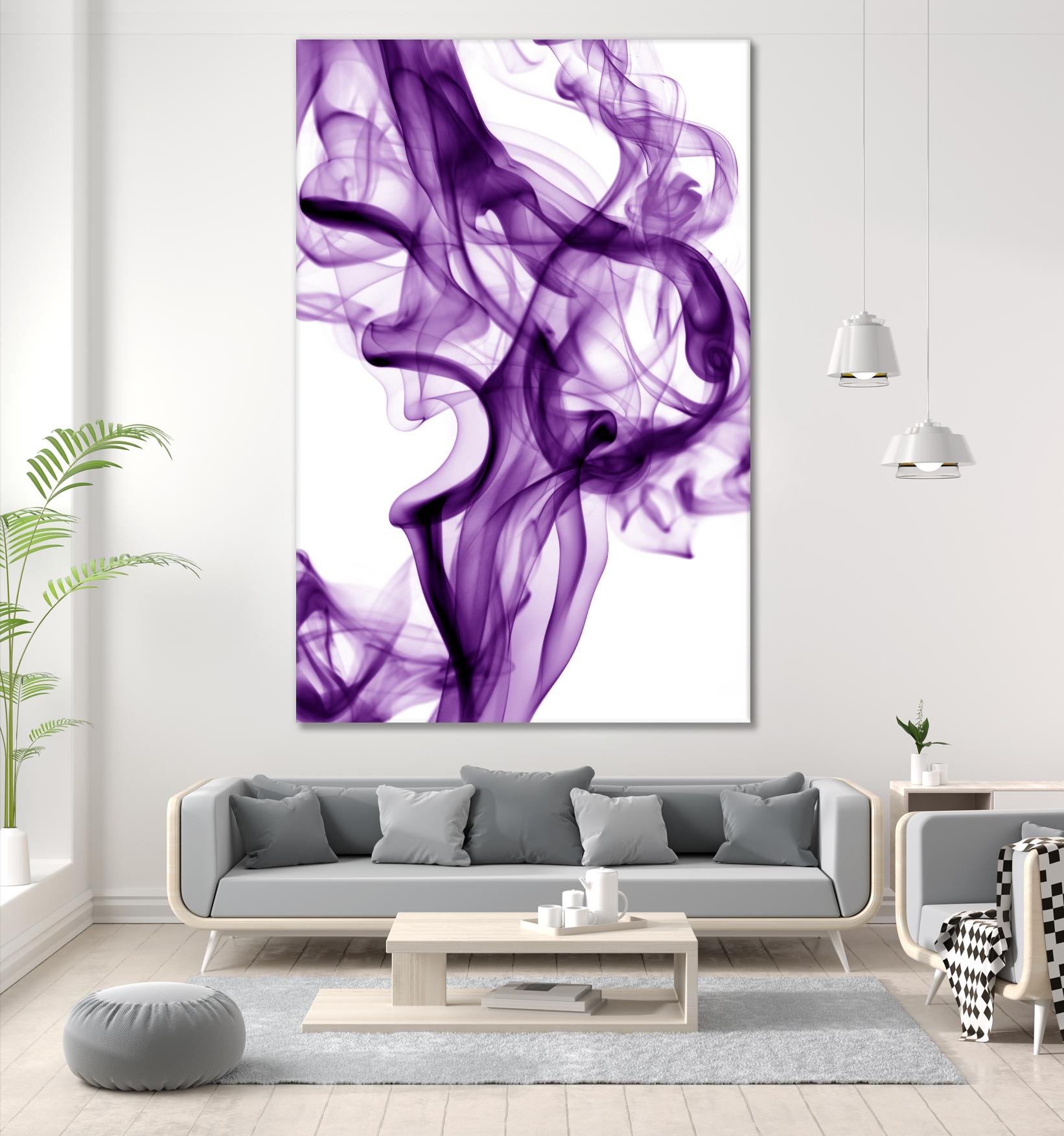 Purple Smoke by GI ArtLab on GIANT ART - white abstract