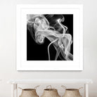 Black Smoke Abstract Square by GI ArtLab on GIANT ART - black abstract