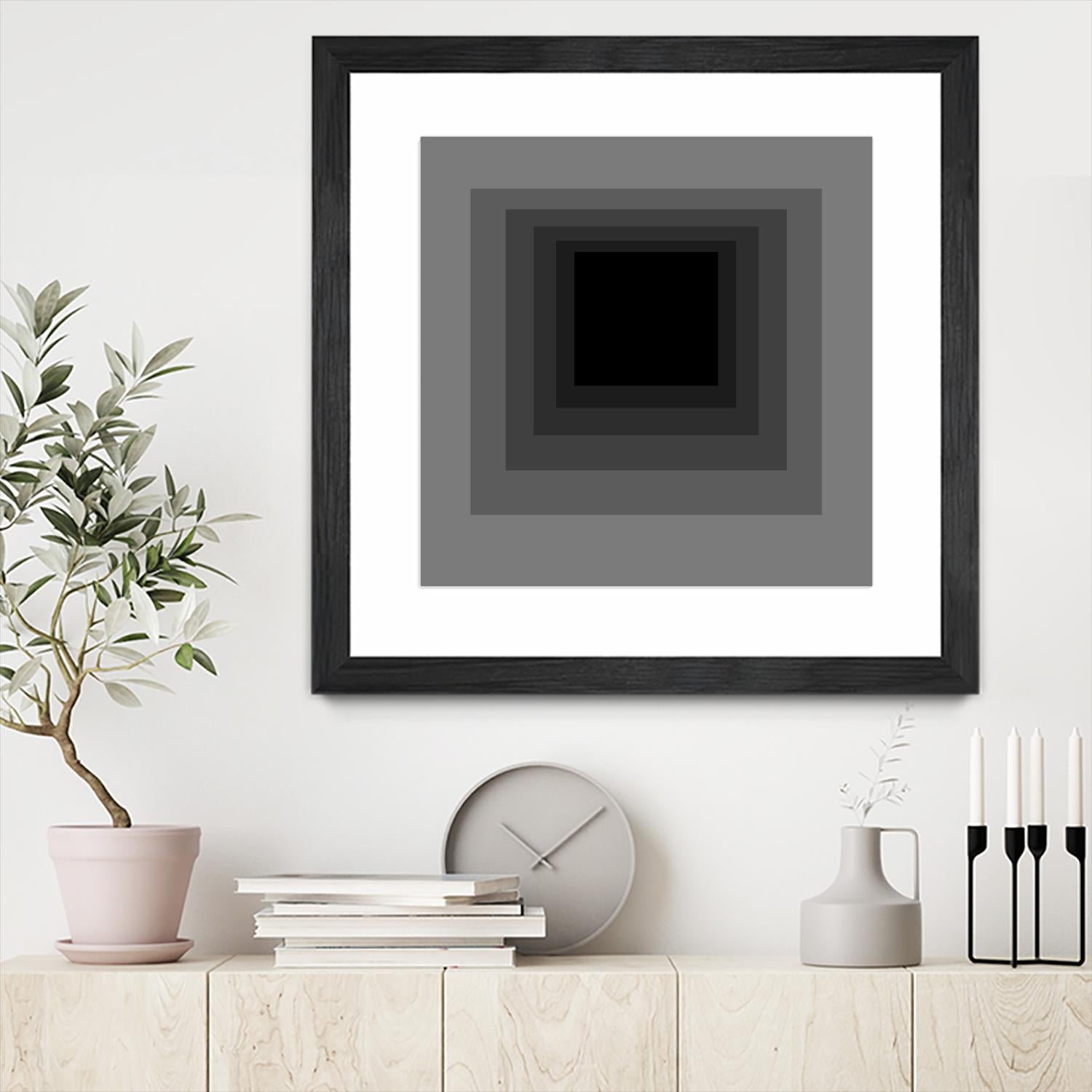 After Josef A by GI ArtLab on GIANT ART - grey abstract
