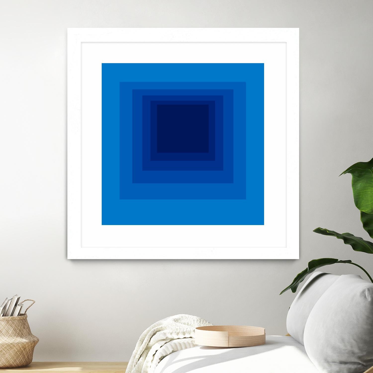 After Josef B by GI ArtLab on GIANT ART - blue abstract