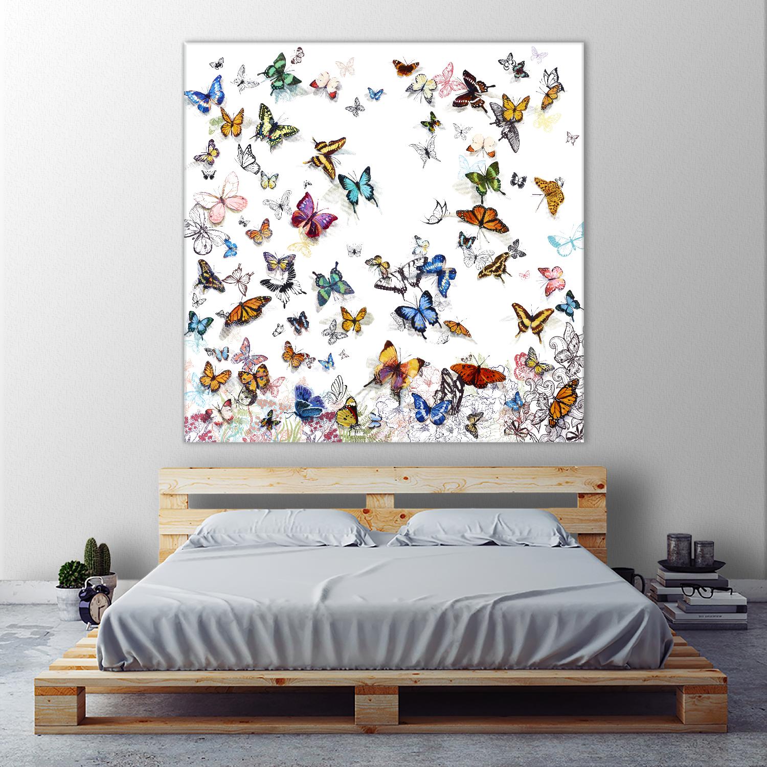 Papillon by Allyson Fukushima on GIANT ART - pink animals papillon