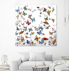 Papillon by Allyson Fukushima on GIANT ART - pink animals papillon