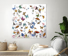 Papillon by Allyson Fukushima on GIANT ART - pink animals papillon