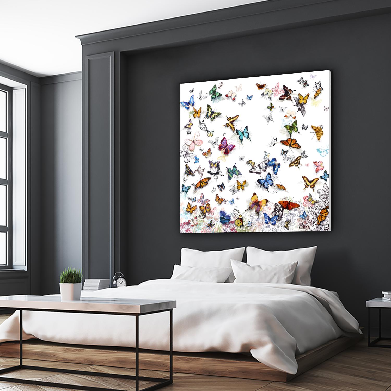 Papillon by Allyson Fukushima on GIANT ART - pink animals papillon