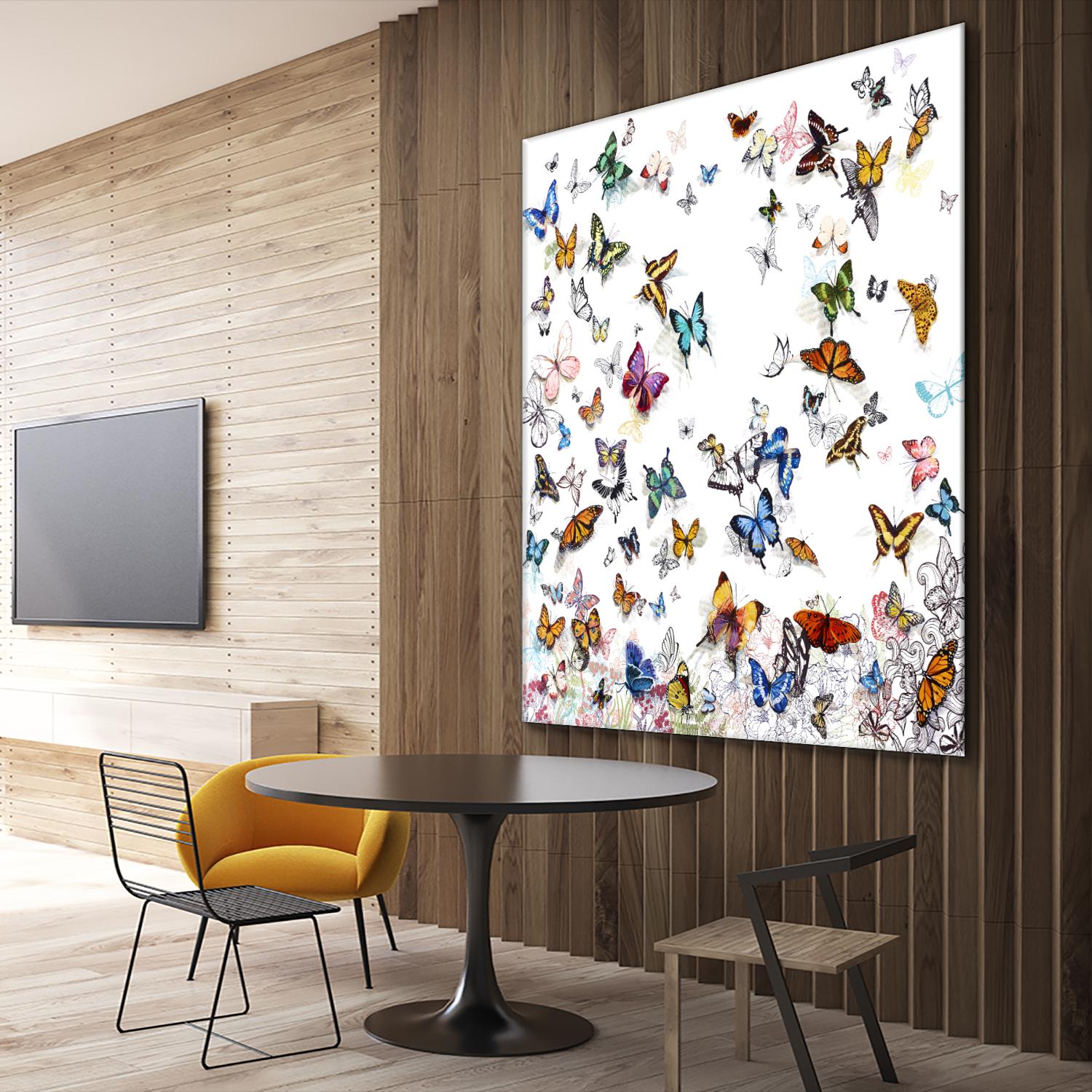 Papillon by Allyson Fukushima on GIANT ART - pink animals papillon