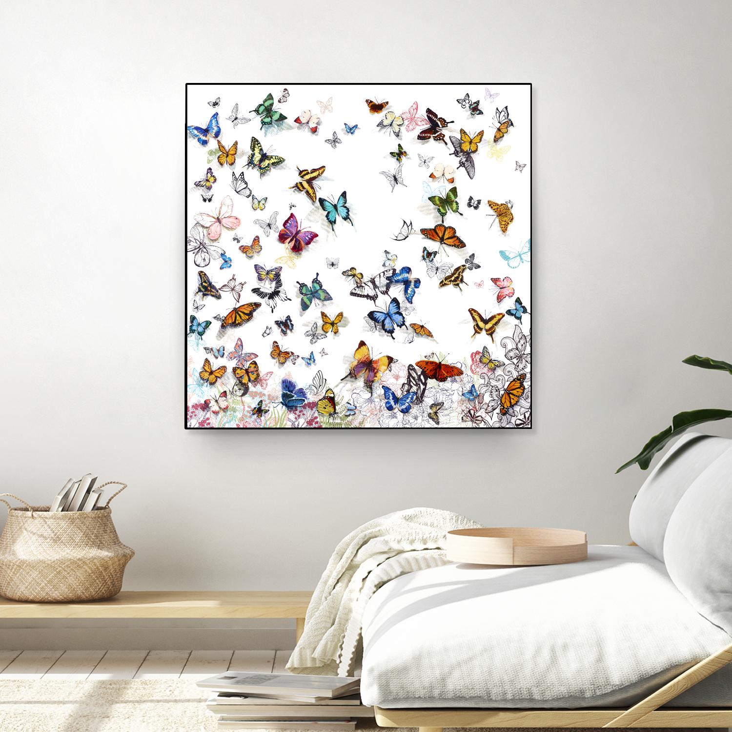 Papillon by Allyson Fukushima on GIANT ART - pink animals papillon