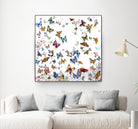 Papillon by Allyson Fukushima on GIANT ART - pink animals papillon