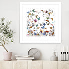 Papillon by Allyson Fukushima on GIANT ART - pink animals papillon