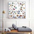 Papillon by Allyson Fukushima on GIANT ART - pink animals papillon