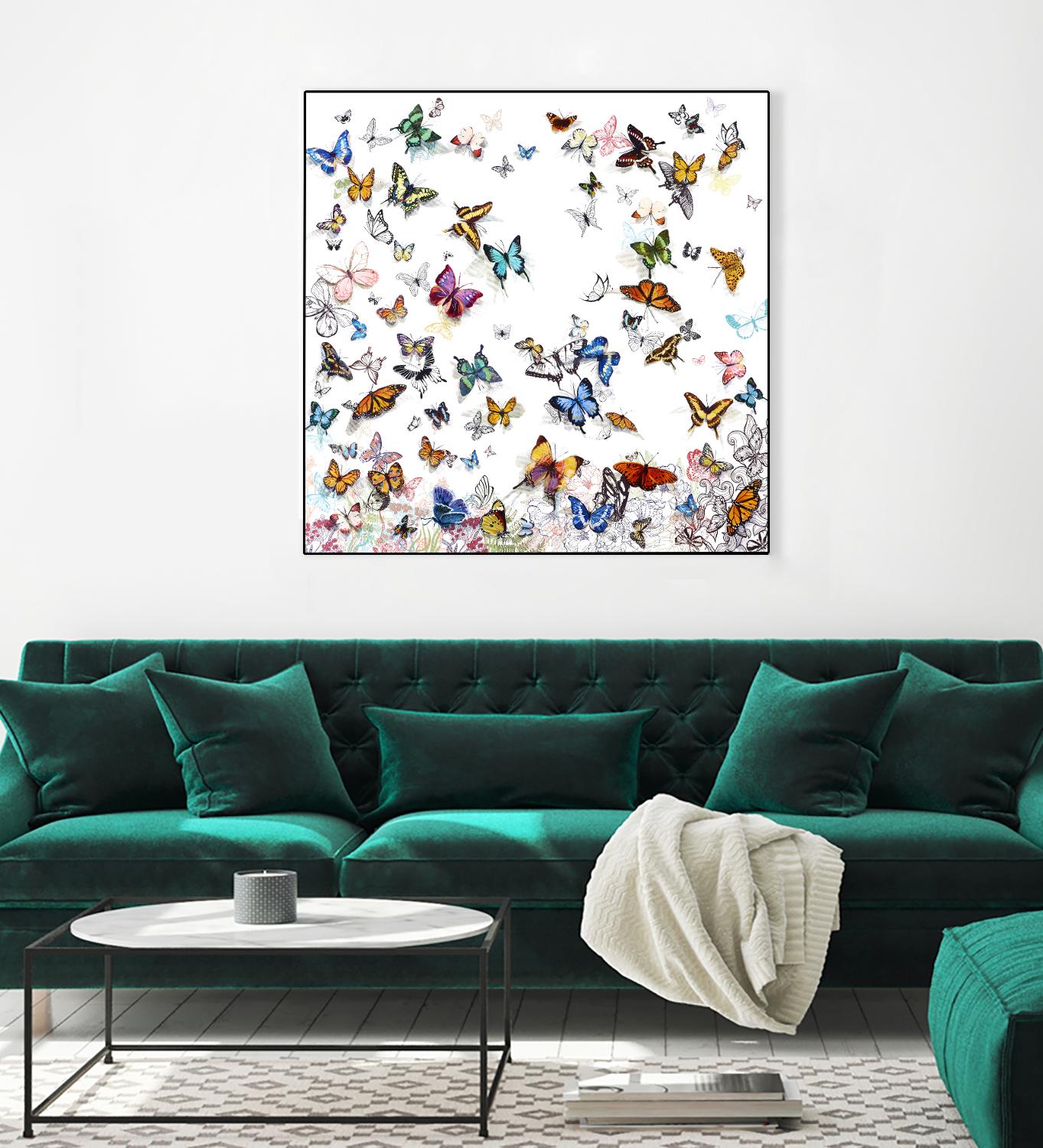 Papillon by Allyson Fukushima on GIANT ART - pink animals papillon