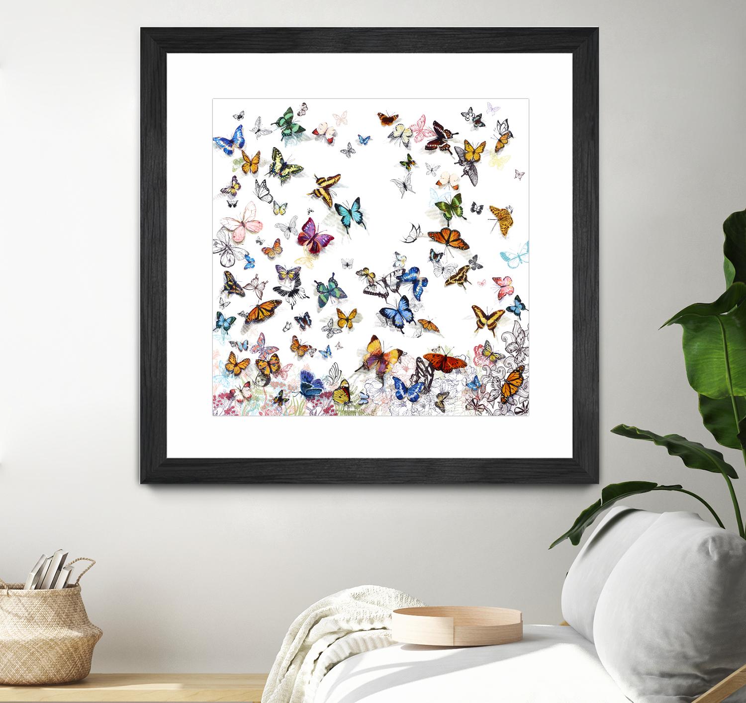 Papillon by Allyson Fukushima on GIANT ART - pink animals papillon