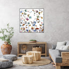 Papillon by Allyson Fukushima on GIANT ART - pink animals papillon