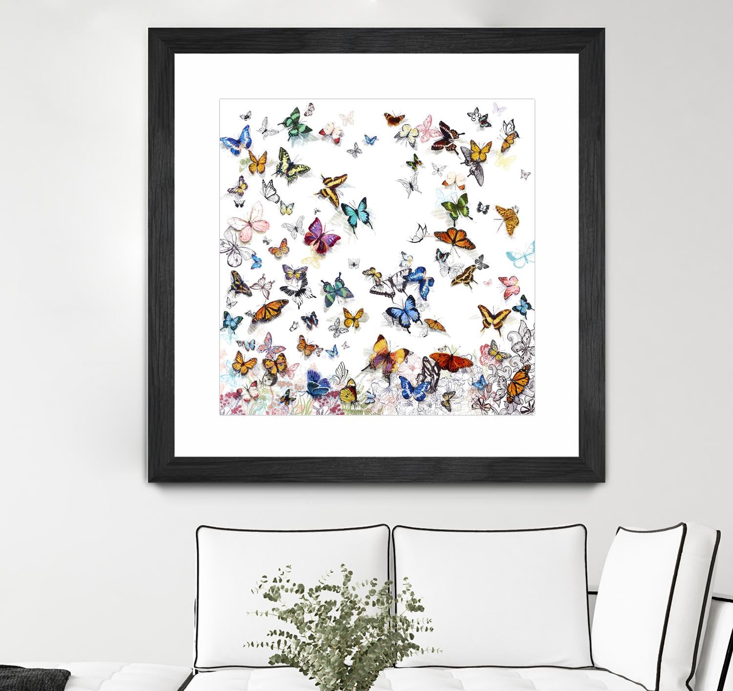 Papillon by Allyson Fukushima on GIANT ART - pink animals papillon