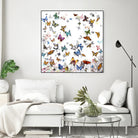Papillon by Allyson Fukushima on GIANT ART - pink animals papillon