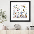 Papillon by Allyson Fukushima on GIANT ART - pink animals papillon