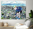 Calm #4, Camano Beach by Mark Fraley on GIANT ART - blue contemporary