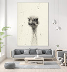 Watercolor Ostrich 2 by Ben Gordon on GIANT ART - beige animals