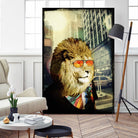 King Lion of the Urban Jungle by GI ArtLab on GIANT ART - brown contemporary