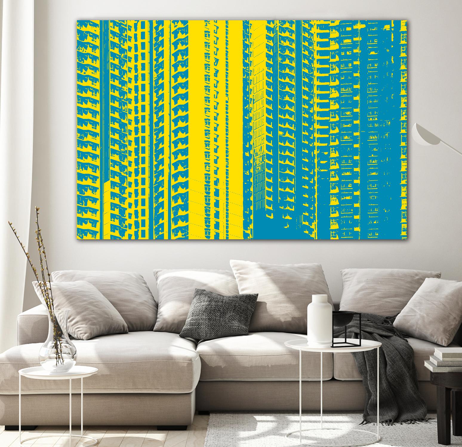 Window with a View by GI ArtLab on GIANT ART - yellow abstract