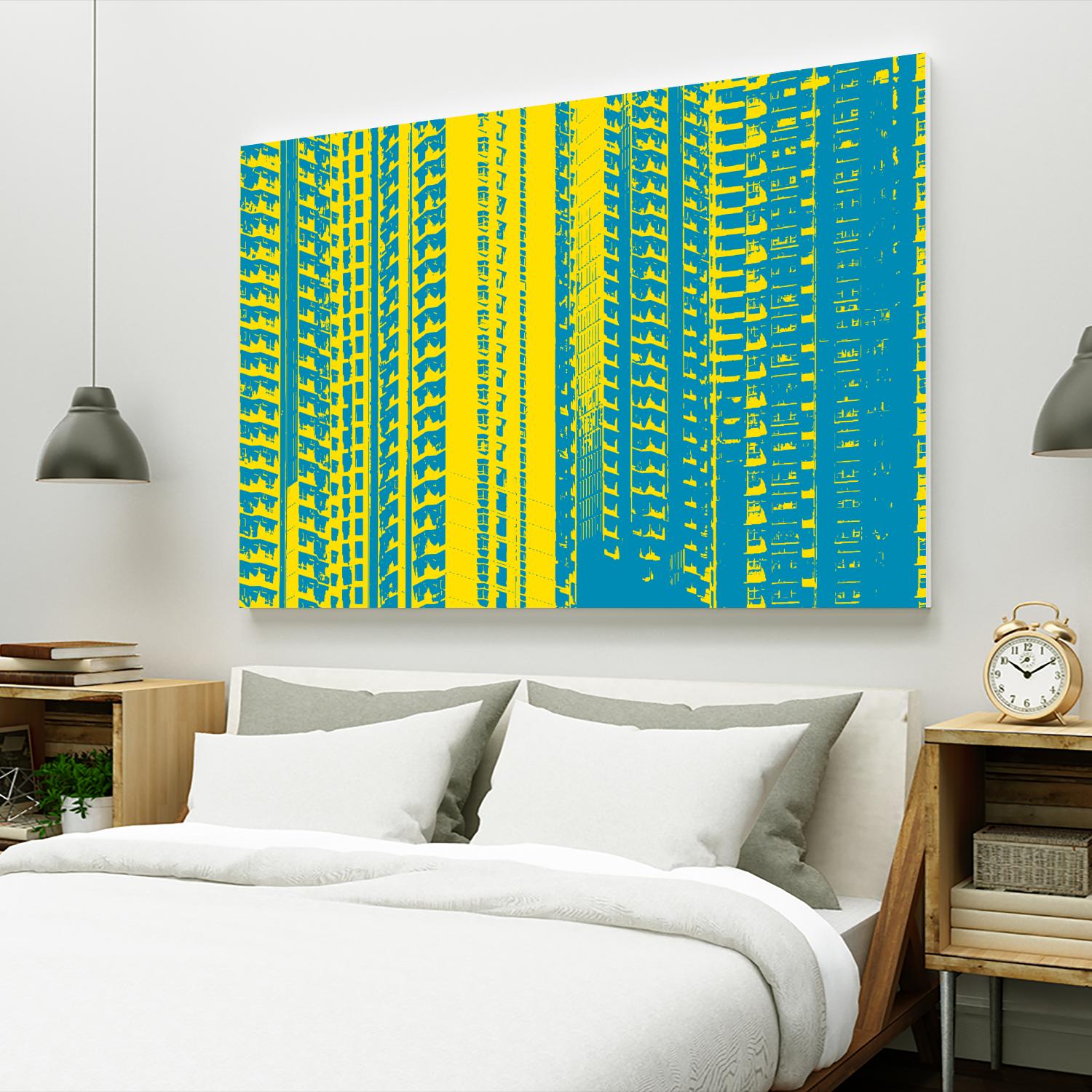 Window with a View by GI ArtLab on GIANT ART - yellow abstract