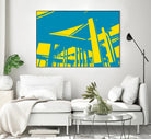 Overpass by GI ArtLab on GIANT ART - yellow city scene