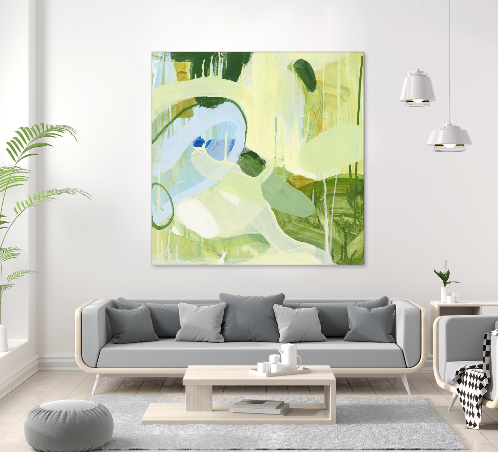 Spring Rain 2 by Glenn Allen on GIANT ART - yellow abstract