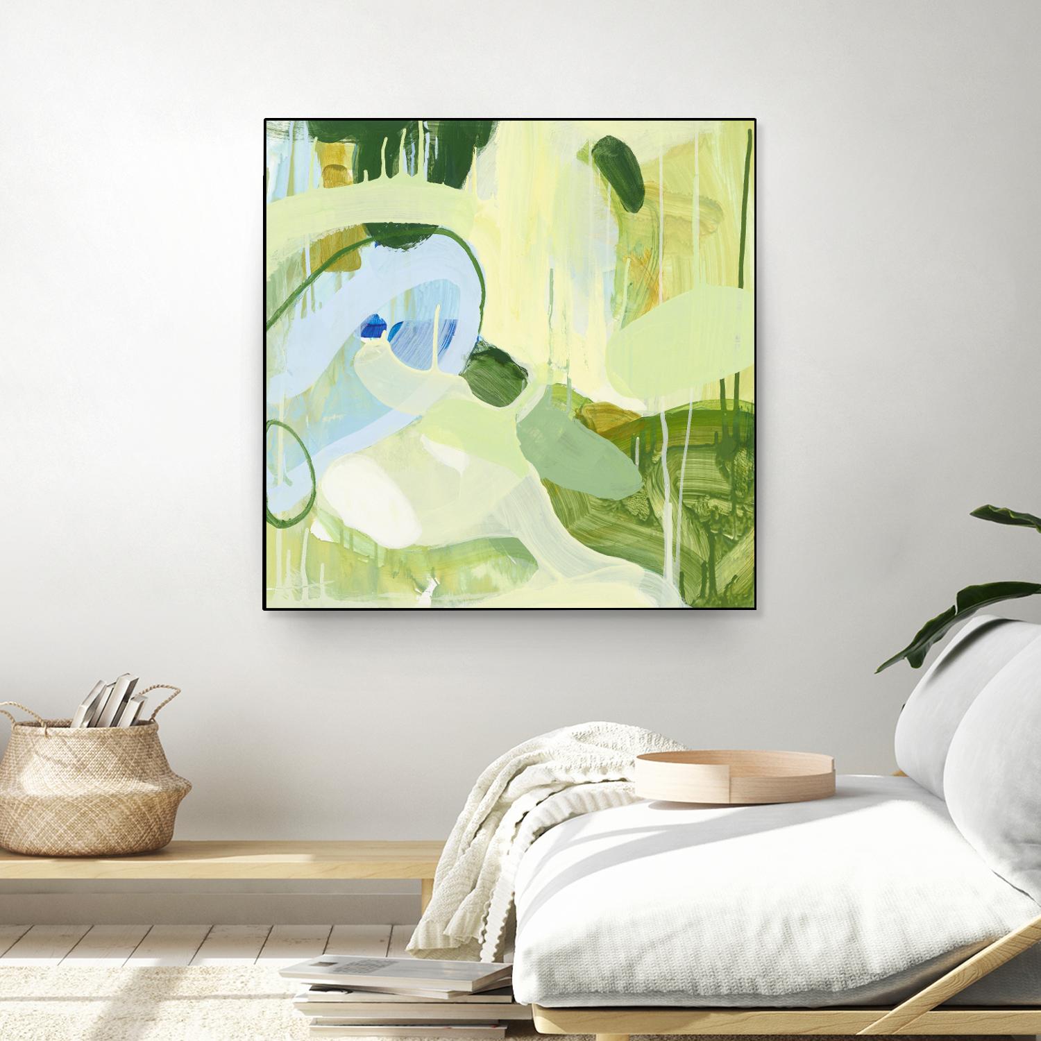 Spring Rain 2 by Glenn Allen on GIANT ART - yellow abstract