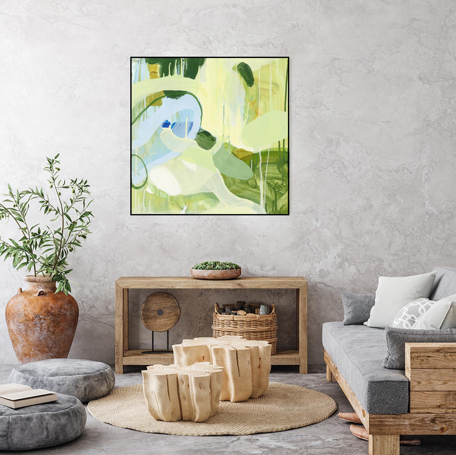 Spring Rain 2 by Glenn Allen on GIANT ART - yellow abstract