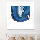 Cobalt Blue Agate A by GI ArtLab on GIANT ART - white abstract