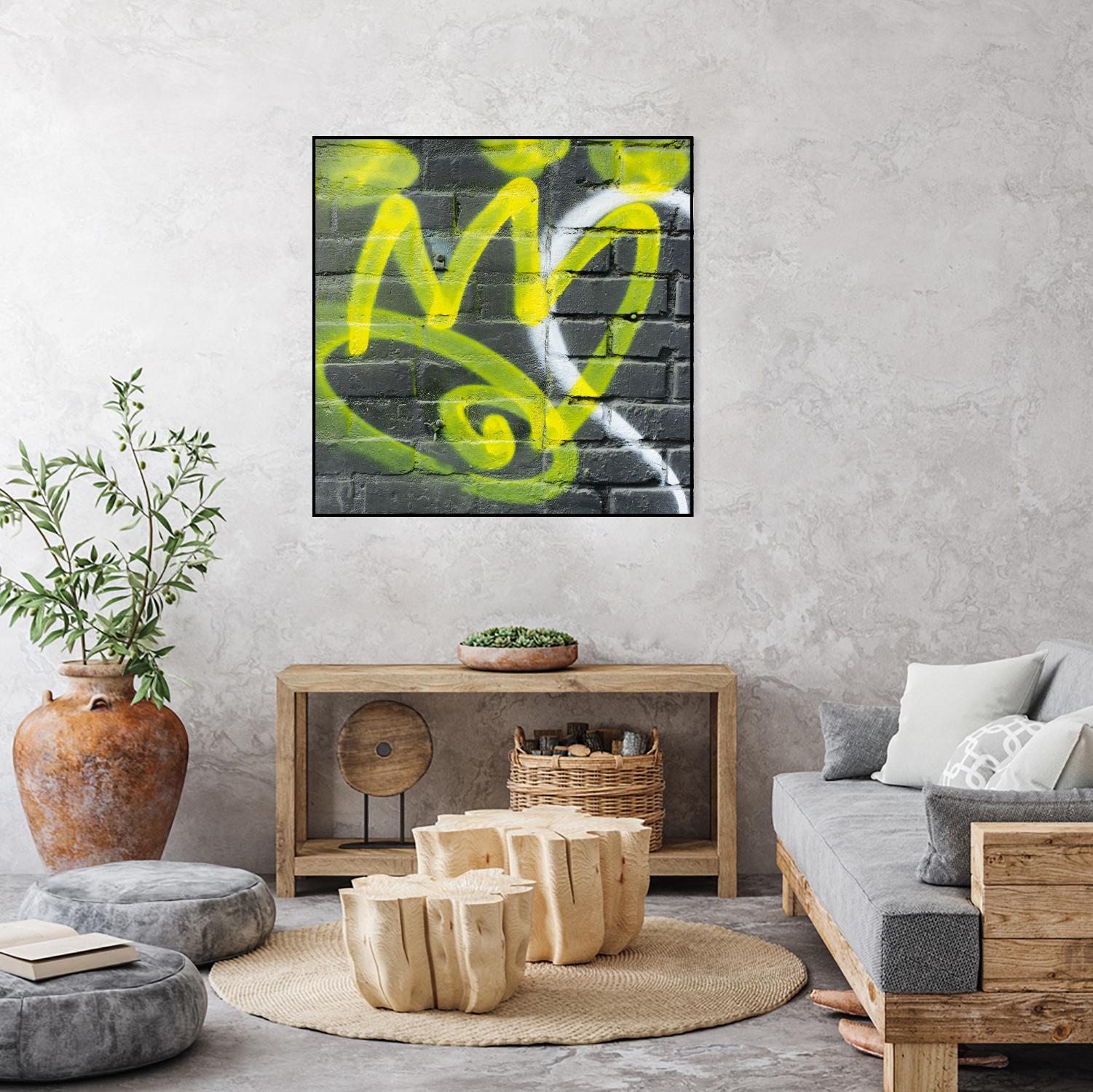 Graffiti Study 2 by Acer Images on GIANT ART - grey abstract