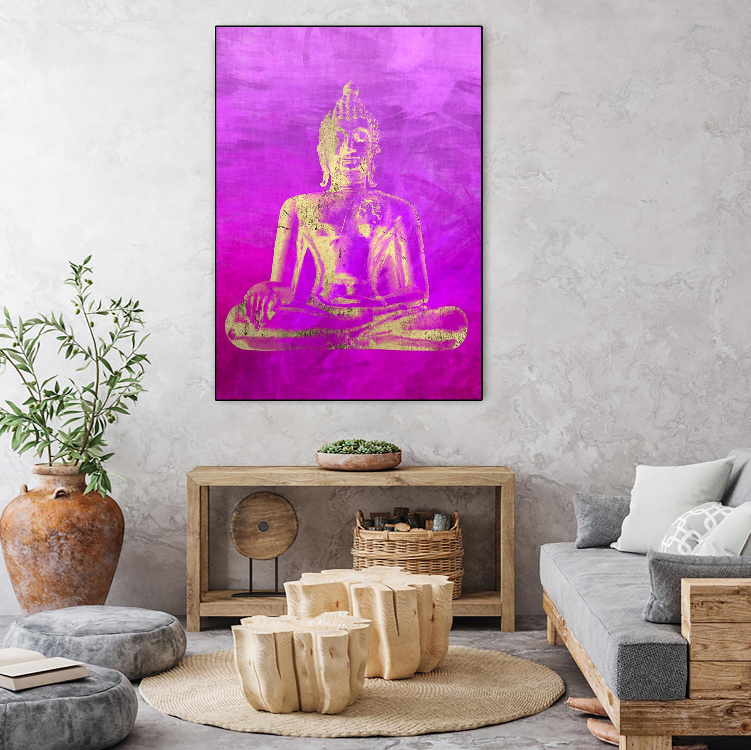Buddha by GI ArtLab on GIANT ART - yellow oriental