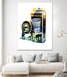 Vintage Washington DC by GI ArtLab on GIANT ART - yellow pop art - alternative